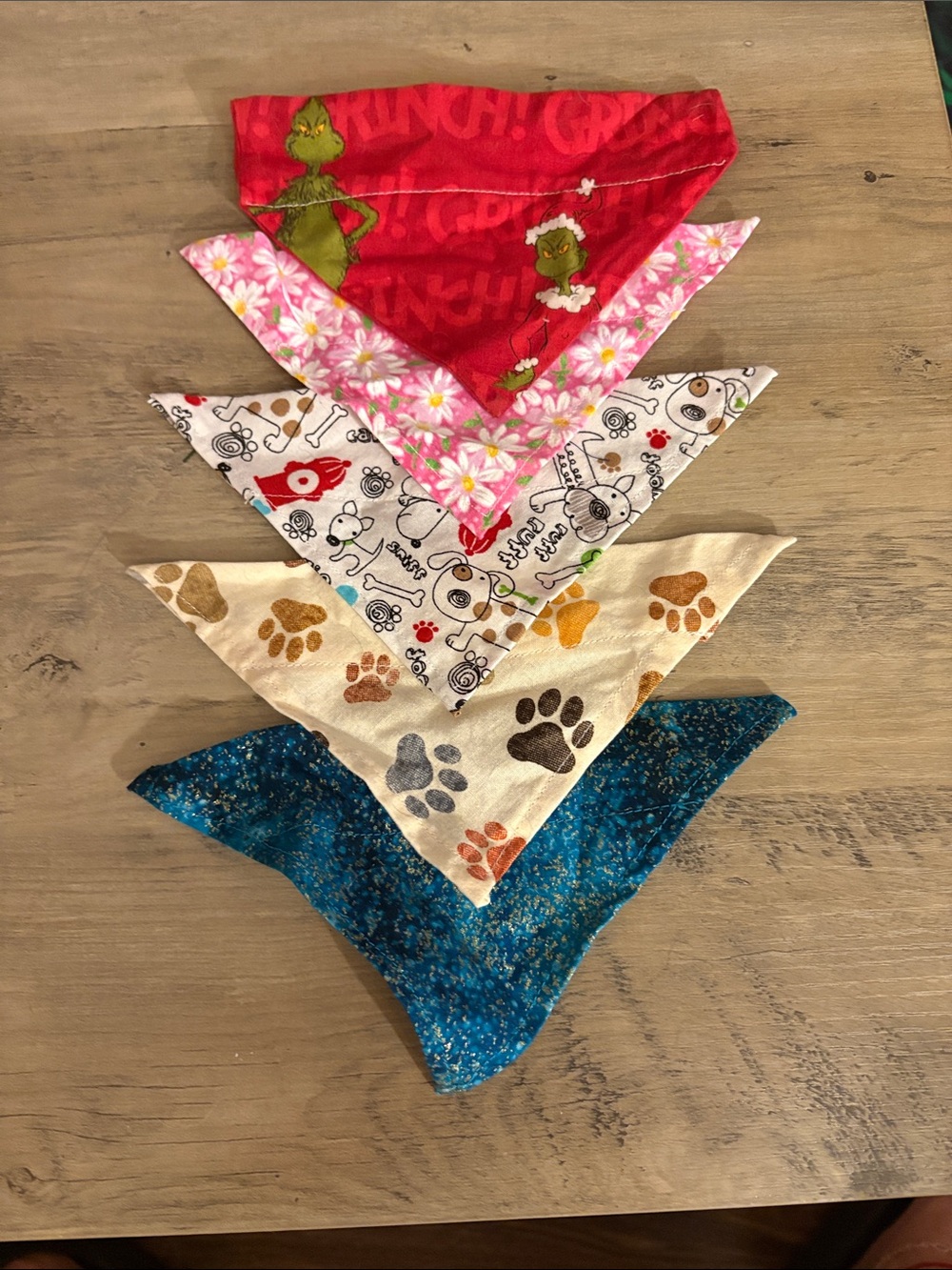 Pet Bandana Set - Multi-Color Paw & Pattern Styles